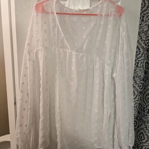 White V-Neck tunic brand new never worn